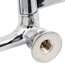 T&S Brass And Bronze Works Equip By T&S 5F-8WWB08 Wall Mounted Faucet With Adjustable 8" Centers, 8 1/8" Swing Spout, Laminar Flow Device, Cerama Cartridges, And Wrist Handles -T&S Brass Shop 1655504