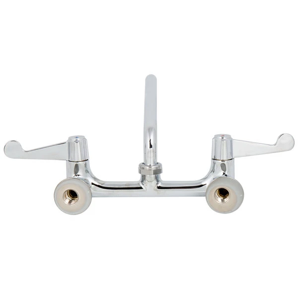 T&S Brass And Bronze Works Equip By T&S 5F-8WWB10 Wall Mounted Faucet With Adjustable 8" Centers, 10 1/8" Swing Spout, Laminar Flow Device, Cerama Cartridges, And Wrist Handles 7 T&S Brass And Bronze Works Equip By T&S 5F-8WWB10 Wall Mounted Faucet With Adjustable 8" Centers, 10 1/8" Swing Spout, Laminar Flow Device, Cerama Cartridges, And Wrist Handles - Image 5