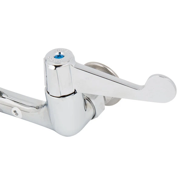 T&S Brass And Bronze Works Equip By T&S 5F-8WWB10 Wall Mounted Faucet With Adjustable 8" Centers, 10 1/8" Swing Spout, Laminar Flow Device, Cerama Cartridges, And Wrist Handles 8 T&S Brass And Bronze Works Equip By T&S 5F-8WWB10 Wall Mounted Faucet With Adjustable 8" Centers, 10 1/8" Swing Spout, Laminar Flow Device, Cerama Cartridges, And Wrist Handles - Image 6