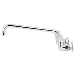 T&S Brass And Bronze Works Equip By T&S 5F-8WWB12 Wall Mounted Faucet With Adjustable 8" Centers, 12" Swing Spout, Laminar Flow Device, Cerama Cartridges, And Wrist Handles -T&S Brass Shop 1658437