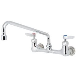 T&S Brass And Bronze Works T&S B-0231-CR-SC-F1 Wall Mounted Faucet With 8" Centers, 12" Swing Spout, 1 GPM Aerator, Cerama Cartridges And Lever Handles 10 T&S Brass And Bronze Works T&S B-0231-CR-SC-F1 Wall Mounted Faucet With 8" Centers, 12" Swing Spout, 1 GPM Aerator, Cerama Cartridges And Lever Handles -T&S Brass Shop 1661680