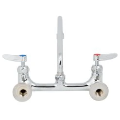 T&S Brass And Bronze Works T&S B-0231-CR-SC-F1 Wall Mounted Faucet With 8" Centers, 12" Swing Spout, 1 GPM Aerator, Cerama Cartridges And Lever Handles 12 T&S Brass And Bronze Works T&S B-0231-CR-SC-F1 Wall Mounted Faucet With 8" Centers, 12" Swing Spout, 1 GPM Aerator, Cerama Cartridges And Lever Handles -T&S Brass Shop 1661682