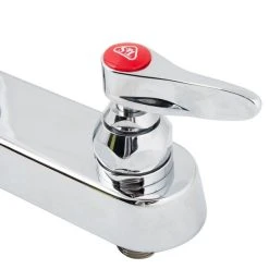 T&S Brass And Bronze Works T&S B-1194-QT-A22 Deck Mounted Workboard Faucet With 8" Centers, 8 13/16" Gooseneck Spout, 2.2 GPM Aerator, Eterna Cartridges, And Lever Handles -T&S Brass Shop 1662135