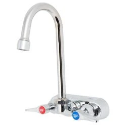 T&S Brass And Bronze Works T&S B-1146-2-V12-CR Wall Mounted Workboard Faucet With 4" Centers, 4 3/8" Gooseneck Spout, 1.2 GPM Aerator, Cerama Cartridges, And Lever Handles 10 T&S Brass And Bronze Works T&S B-1146-2-V12-CR Wall Mounted Workboard Faucet With 4" Centers, 4 3/8" Gooseneck Spout, 1.2 GPM Aerator, Cerama Cartridges, And Lever Handles -T&S Brass Shop 1667242