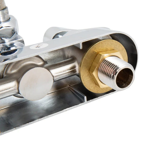 T&S Brass And Bronze Works T&S B-1115-132XF1CR Wall Mounted Workboard Faucet With 4" Centers, 2 7/8" Gooseneck Spout, 1 GPM Aerator, Cerama Cartridges, And Lever Handles 7 T&S Brass And Bronze Works T&S B-1115-132XF1CR Wall Mounted Workboard Faucet With 4" Centers, 2 7/8" Gooseneck Spout, 1 GPM Aerator, Cerama Cartridges, And Lever Handles - Image 5