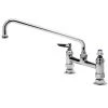 T&S Brass And Bronze Works T&S B-0221 Deck Mounted Faucet With 12" Swing Nozzle, 8" Adjustable Centers, 18.39 GPM Stream Regulator Outlet, Eterna Cartridges, And Lever Handles 1 T&S Brass And Bronze Works T&S B-0221 Deck Mounted Faucet With 12" Swing Nozzle, 8" Adjustable Centers, 18.39 GPM Stream Regulator Outlet, Eterna Cartridges, And Lever Handles -T&S Brass Shop 1701571