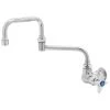 T&S Brass And Bronze Works T&S B-0262 Wall Mounted Faucet With 12" Double-Jointed Swing Spout, 4.16 GPM Stream Regulator, And 4-Arm Handle -T&S Brass Shop 1702502