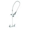 T&S Brass And Bronze Works T&S B-0133-CR-V-BE EasyInstall Wall Mounted 37" High Pre-Rinse Faucet With Adjustable 8" Centers, 44" Hose, Installation Kit, Vacuum Breaker, And 6" Wall Bracket 2 T&S Brass And Bronze Works T&S B-0133-CR-V-BE EasyInstall Wall Mounted 37" High Pre-Rinse Faucet With Adjustable 8" Centers, 44" Hose, Installation Kit, Vacuum Breaker, And 6" Wall Bracket -T&S Brass Shop 17965