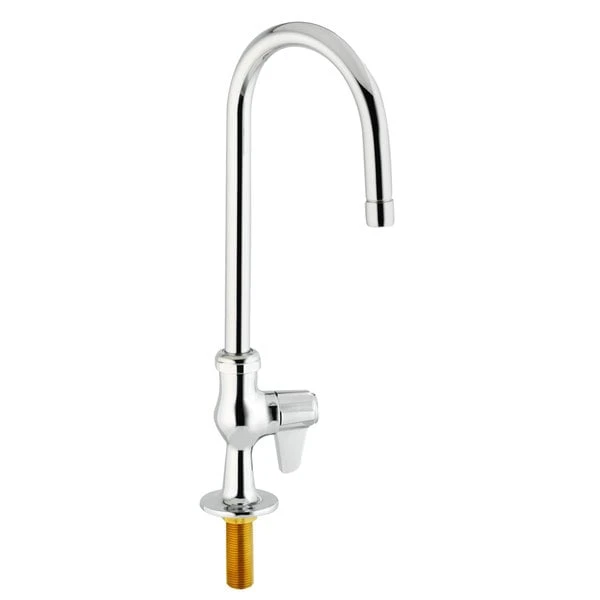 T&S Brass And Bronze Works Equip By T&S 5F-1SLX05CA Deck Mounted Faucet With 5 7/8" Gooseneck Spout, Single Inlet, 2.2 GPM Aerator, And Lever Handle 3 T&S Brass And Bronze Works Equip By T&S 5F-1SLX05CA Deck Mounted Faucet With 5 7/8" Gooseneck Spout, Single Inlet, 2.2 GPM Aerator, And Lever Handle