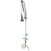 T&S Brass And Bronze Works T&S B-0113-CR-B8P 42 15/16" High Deck Mounted DuraPull Pre-Rinse Faucet With Flex Inlets, 30" Hose, 1.07 GPM Spray Valve, And Wall Bracket -T&S Brass Shop 1867944