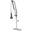 T&S Brass And Bronze Works T&S B-5125-CR-B8TP 36 1/16" High Wall Mounted DuraPull Pre-Rinse Faucet 8" Workboard Centers, 30" Hose, 1.07 GPM Spray Valve, Accessory Tee, And Wall Bracket -T&S Brass Shop 1867977