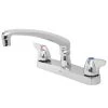 Zurn Z871G3-XL AquaSpec Deck Mount Faucet With 8" Centers, 8" Cast Swing Spout (2.2 GPM), Ceramic Cartridge, And Dome Lever Handles -T&S Brass Shop 2009918