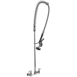 Regency Plumbing & Hardware Regency 1.15 GPM Wall Mount Pre-Rinse Faucet With 8" Centers -T&S Brass Shop 2111439