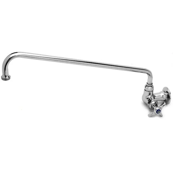 T&S Brass And Bronze Works T&S B-0211 Wall Mounted Single Hole Pantry Faucet With 12" Swing Nozzle And 4-Arm Handle 3 T&S Brass And Bronze Works T&S B-0211 Wall Mounted Single Hole Pantry Faucet With 12" Swing Nozzle And 4-Arm Handle