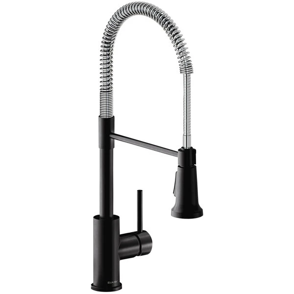 Elkay LKAV2061MBCR Avado Deck Mount Matte Black And Chrome Kitchen Faucet With Semi-Professional Spout And Forward Lever Handle 3 Elkay LKAV2061MBCR Avado Deck Mount Matte Black And Chrome Kitchen Faucet With Semi-Professional Spout And Forward Lever Handle