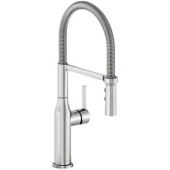 Elkay LKAV1061LS Avado Deck Mount Lustrous Steel Kitchen Faucet With Semi-Professional Spout And Lever Handle