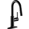 Elkay LKAV3032MB Avado Deck Mount Matte Black Bar Faucet With Pull-Down Spray Head And Lever Handle -T&S Brass Shop 2165574