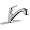 Elkay LK5000CR Everyday Deck Mount Chrome Kitchen Faucet With Pull-Out Spray Head, Lever Handle, And Deck Plate 2 Elkay LK5000CR Everyday Deck Mount Chrome Kitchen Faucet With Pull-Out Spray Head, Lever Handle, And Deck Plate -T&S Brass Shop 2165703