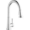 Elkay LK6000CR Everyday Deck Mount Chrome Kitchen Faucet With Pull-Down Spray Head And Forward Lever Handle 2 Elkay LK6000CR Everyday Deck Mount Chrome Kitchen Faucet With Pull-Down Spray Head And Forward Lever Handle -T&S Brass Shop 2165705