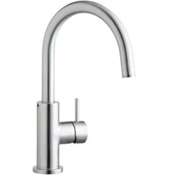Elkay LK7921SSS Allure Deck Mount Satin Stainless Steel Kitchen Faucet With Forward Lever Handle