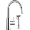 Elkay LK7922SSS Allure Deck Mount Satin Stainless Steel Kitchen Faucet With Forward Lever Handle And Side Spray Head -T&S Brass Shop 2165708
