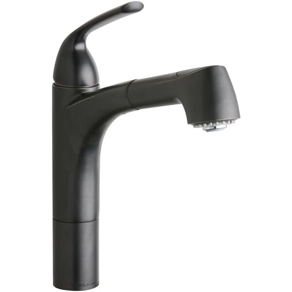 Elkay LKGT1041RB Gourmet Deck Mount Oil-Rubbed Bronze Kitchen Faucet With Pull-Out Spray Head, Lever Handle, And Hi / Mid-Rise Base Options 3 Elkay LKGT1041RB Gourmet Deck Mount Oil-Rubbed Bronze Kitchen Faucet With Pull-Out Spray Head, Lever Handle, And Hi / Mid-Rise Base Options
