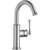 Elkay LKEC2012LS Explore Deck Mount Lustrous Steel Bar Faucet With Forward Lever Handle