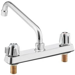 Regency Plumbing & Hardware Regency Deck Mount Faucet With 10" Swing Spout And 8" Centers -T&S Brass Shop 2172200