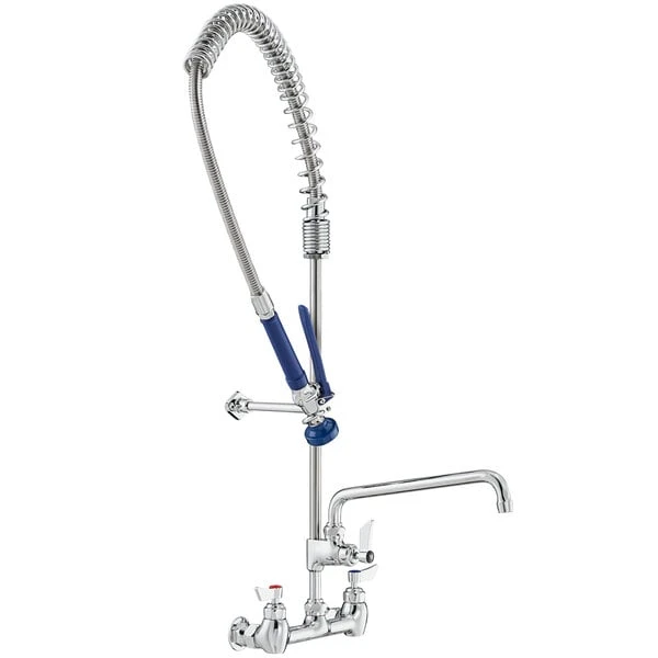 Waterloo 1.15 GPM Wall-Mounted Pre-Rinse Faucet With 8" Centers And 12" Add-On Faucet 4 Waterloo 1.15 GPM Wall-Mounted Pre-Rinse Faucet With 8" Centers And 12" Add-On Faucet - Image 2