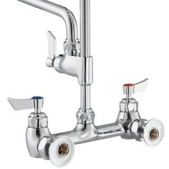 Waterloo 1.15 GPM Wall-Mounted Pre-Rinse Faucet With 8" Centers And 12" Add-On Faucet 9 Waterloo 1.15 GPM Wall-Mounted Pre-Rinse Faucet With 8" Centers And 12" Add-On Faucet -T&S Brass Shop 2172279