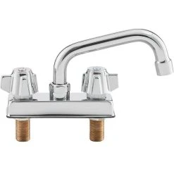 Regency Plumbing & Hardware Regency Deck Mount Faucet With 6" Swing Spout And 4" Centers 10 Regency Plumbing & Hardware Regency Deck Mount Faucet With 6" Swing Spout And 4" Centers -T&S Brass Shop 2172306