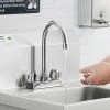 Regency Plumbing & Hardware Regency Deck Mount Faucet With 6" Swivel Gooseneck Spout And 4" Centers -T&S Brass Shop 2177742