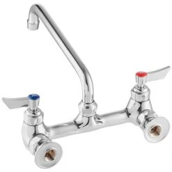 Waterloo Wall-Mounted Faucet With 8" Centers And 10" Swing Spout -T&S Brass Shop 2182805
