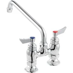 Waterloo Deck-Mounted Faucet With 4" Centers And 10" Swing Spout -T&S Brass Shop 2182811