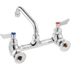 Waterloo Wall-Mounted Faucet With 8" Centers And 6" Swing Spout -T&S Brass Shop 2183881