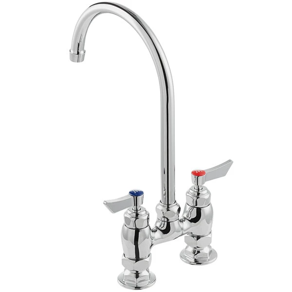 Waterloo Deck Mount Faucet With 8" Gooseneck Spout And 4" Centers 5 Waterloo Deck Mount Faucet With 8" Gooseneck Spout And 4" Centers - Image 3