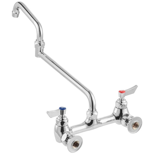 Waterloo Wall-Mounted Faucet With 8" Centers And 18" Double-Jointed Swing Spout 5 Waterloo Wall-Mounted Faucet With 8" Centers And 18" Double-Jointed Swing Spout - Image 3