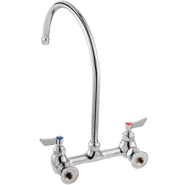 Waterloo Wall Mount Faucet With 12" Gooseneck Spout And 8" Centers 5 Waterloo Wall Mount Faucet With 12" Gooseneck Spout And 8" Centers - Image 3
