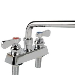 Regency Plumbing & Hardware Regency Deck Mount Heavy-Duty Bar Faucet With 8" Swing Spout And 4" Centers -T&S Brass Shop 2184924