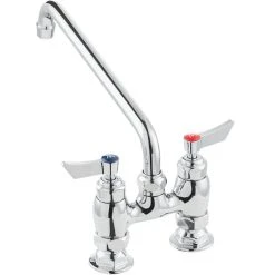 Waterloo Deck-Mounted Faucet With 4" Centers And 12" Swing Spout -T&S Brass Shop 2186074
