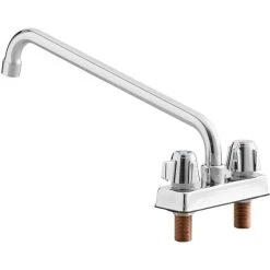 Regency Plumbing & Hardware Regency Deck Mount Faucet With 14" Swing Spout And 4" Centers -T&S Brass Shop 2195996
