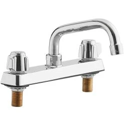 Regency Plumbing & Hardware Regency Deck Mount Faucet With 6" Swing Spout And 8" Centers -T&S Brass Shop 2197401