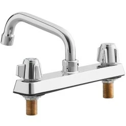 Regency Plumbing & Hardware Regency Deck Mount Faucet With 6" Swing Spout And 8" Centers -T&S Brass Shop 2197402