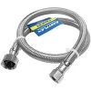 Assure Parts EF-FC-38C12F-16 16" Stainless Steel Braided Faucet Connector With 3/8" Compression X 1/2" FIP -T&S Brass Shop 2204160
