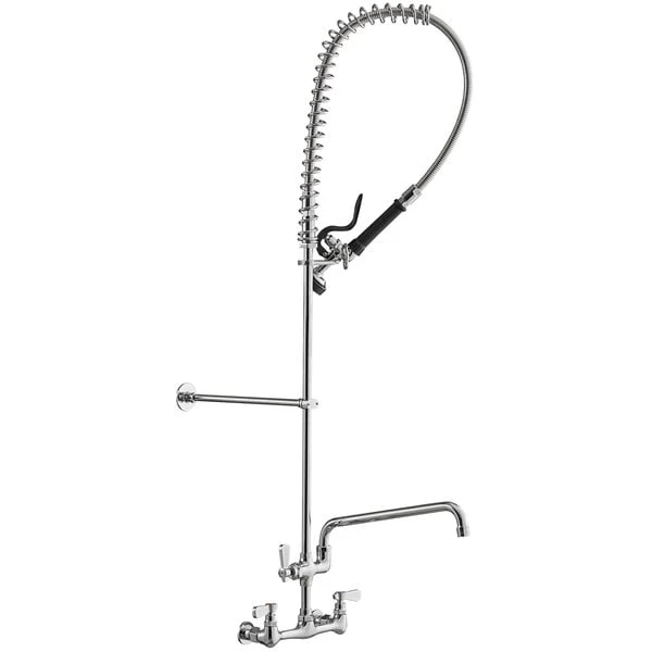 Regency Plumbing & Hardware Regency 1.15 GPM Wall Mount Pre-Rinse Faucet With 14" Add-On Faucet And 8" Centers 4 Regency Plumbing & Hardware Regency 1.15 GPM Wall Mount Pre-Rinse Faucet With 14" Add-On Faucet And 8" Centers - Image 2