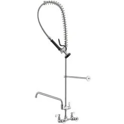 Regency Plumbing & Hardware Regency 1.15 GPM Wall Mount Pre-Rinse Faucet With 14" Add-On Faucet And 8" Centers 9 Regency Plumbing & Hardware Regency 1.15 GPM Wall Mount Pre-Rinse Faucet With 14" Add-On Faucet And 8" Centers -T&S Brass Shop 2206758