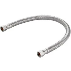 Assure Parts EF-FC-38C38C-24 24" Stainless Steel Braided Faucet Connector With 3/8" Compression X 3/8" Compression