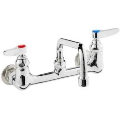 T&S Brass And Bronze Works T&S B-0231 Wall Mounted Pantry Faucet With 8" Adjustable Centers, 12" Swing Nozzle, And Eterna Cartridges -T&S Brass Shop 2214031