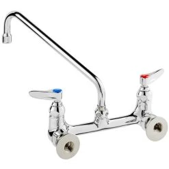 T&S Brass And Bronze Works T&S B-0231 Wall Mounted Pantry Faucet With 8" Adjustable Centers, 12" Swing Nozzle, And Eterna Cartridges -T&S Brass Shop 2214032