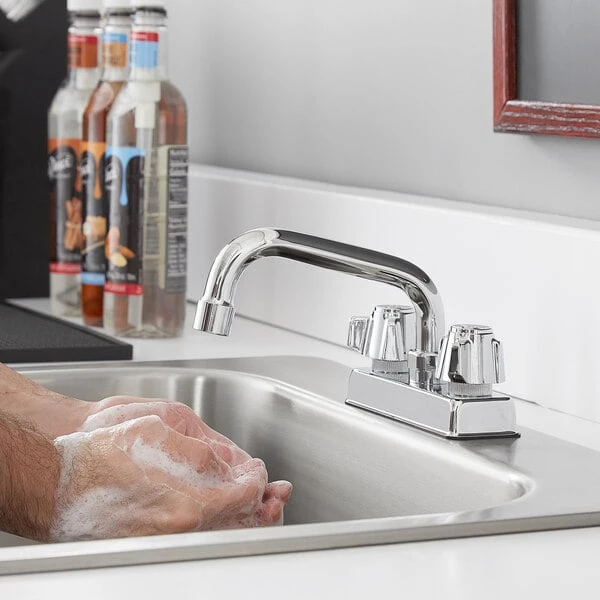 Regency Plumbing & Hardware Regency Deck Mount Faucet With 6" Swing Spout And 4" Centers 7 Regency Plumbing & Hardware Regency Deck Mount Faucet With 6" Swing Spout And 4" Centers - Image 5